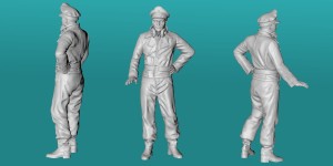 German WWII tank crew - variant 2 - various scales