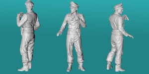 German WWII tank crew - variant 5 - various scales