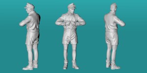 German WWII Afrika Korps tank crew - variant 2 - various scales
