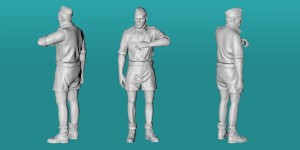 German WWII Afrika Korps tank crew - variant 3 - various scales