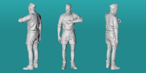 German WWII Afrika Korps tank crew - variant 3a - various scales