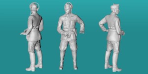 German WWII Afrika Korps tank crew - variant 6 - various scales