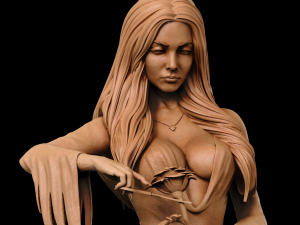 Morticia Addams - dressed - version 1 - 1:12 scale