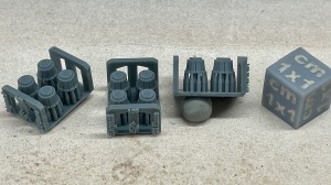 Światła/koguty - podstawa S1 - 4 sztuki - 1:35