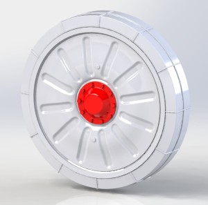 Zestaw kół do ASU-85 - 16 sztuk - 1:25