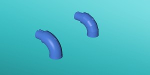 Żuraw wodny - kolanko odlewane - 1:25