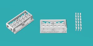 Rubber connectors 2 - small - 3 x 6 pieces