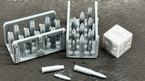 Amunicja 57x348 SR - ZSU/S-60 - łuski i pociski - 10+10 sztuk - 1:35