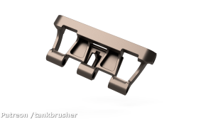 Type 1 tracks for PzIII/PzIV - short guide horn (pin) - 220 pieces - 1:25