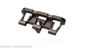 Type 2 tracks for PzIII/PzIV (pin) - 220 pieces - 1:25