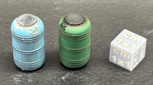 Beczki plastikowe 80 litrów - 3 sztuki - 1:72