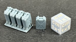Kanistry brytyjskie na paliwo - 4 sztuki - 1:48