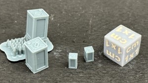 British WWII Flimsy 4 gal. cans  - 3 pieces - 1:72