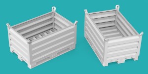 Kontener metalowy paleta 800x1200 - 2 sztuki - 1:35