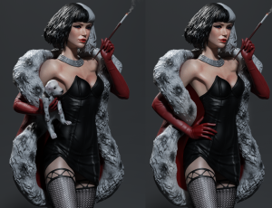 Cruella - version 1 (without puppy) - 1:12 scale