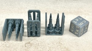 Anteny US - proste - 4 sztuki - 1:35