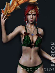 Triss Merigold - version 2 (in bikini) - 1:12 scale