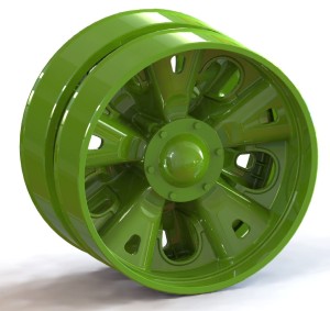 Zestaw 10 kół jezdnych do T-55 - bez bandaży - 1:25