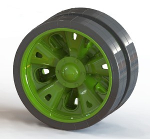 Zestaw 10 kół jezdnych do T-55 - z bandażami - 1:25