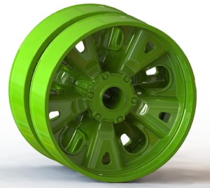 Zestaw 14 kół jezdnych do P40 Agata - bez bandaży - 1:25