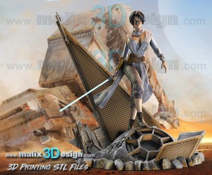 Rey Skywalker (Star Wars) - version 2 - 1:12 scale