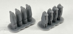 Butelki/bańki olej samochodowy - typ 2 - 4 sztuki - 1:72