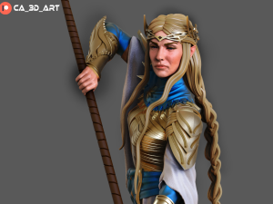 Galadriel in Armor - 1:12 scale