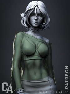 Rogue (X-Men) - type 2 - 1:12 scale