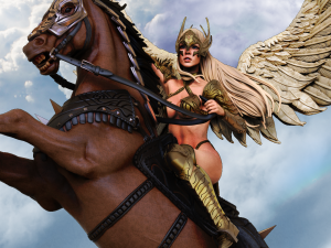 Valkyrie on horse - version 1 - 1:12 scale