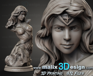Wonder Woman - bust - various height