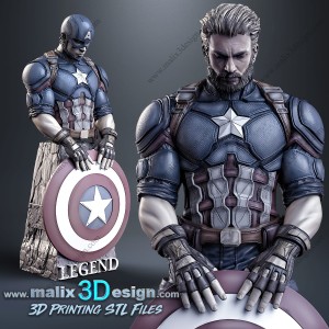Capitan America - model 1 - bust - various height