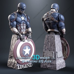 Capitan America - model 2 - bust - various height