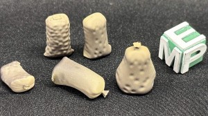 Worki wiązane stojące - 6 sztuk - 1:72