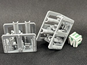 Cast iron gutters - no mountings - 14 pieces set - 1:35